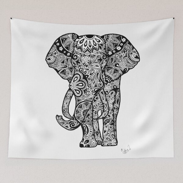 Item preview, Tribal Elephant designed and sold by Tiffany Taimoorazy.