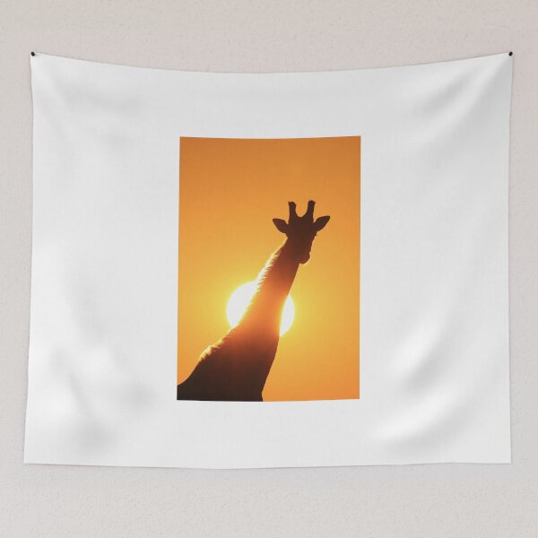 Item preview, Giraffe Silhouette - Golden Sunset African Wildlife designed and sold by LivingWild.
