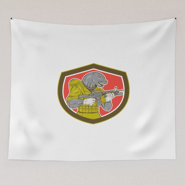 Item preview, Navy Seal With Armalite Rifle Shield designed and sold by patrimonio.
