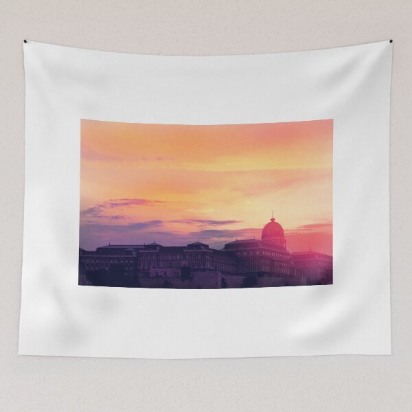Item preview, Sunset Over Buda Castle designed and sold by Paula Bielnicka.