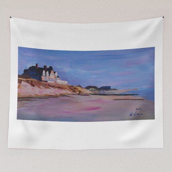 Item preview, Long Island Beach Scene - Hamptons South Fork Beach Walk with House I designed and sold by artshop77.