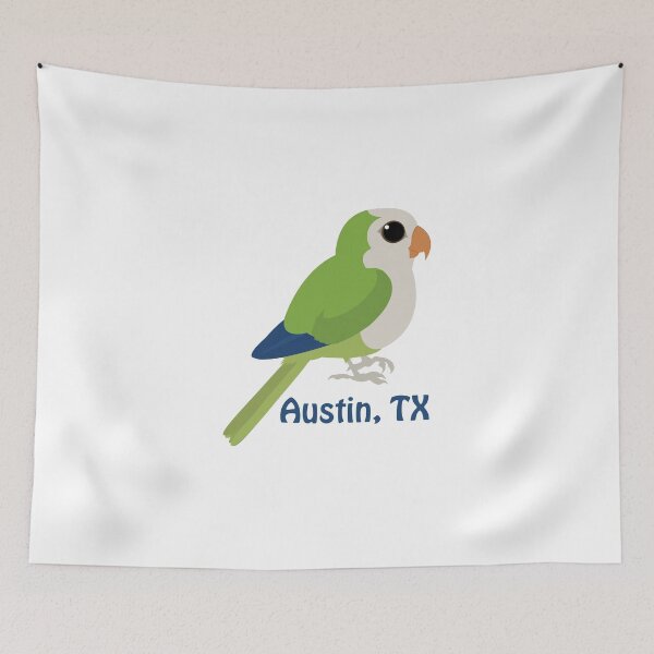 Item preview, Monk Parakeet - Austin, Texas designed and sold by Hedgie Designs.