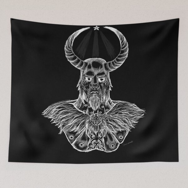 Item preview, Loki, Viking God of Strife-White designed and sold by Suzanne Daniel.