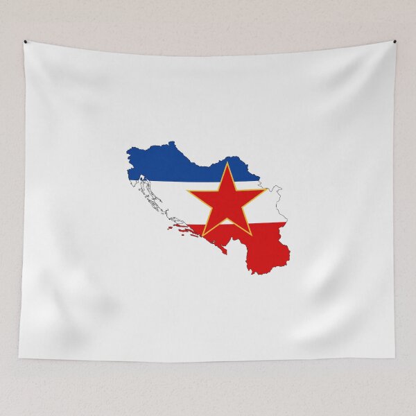 Item preview, Flag-map of Yugoslavia designed and sold by nikowned.