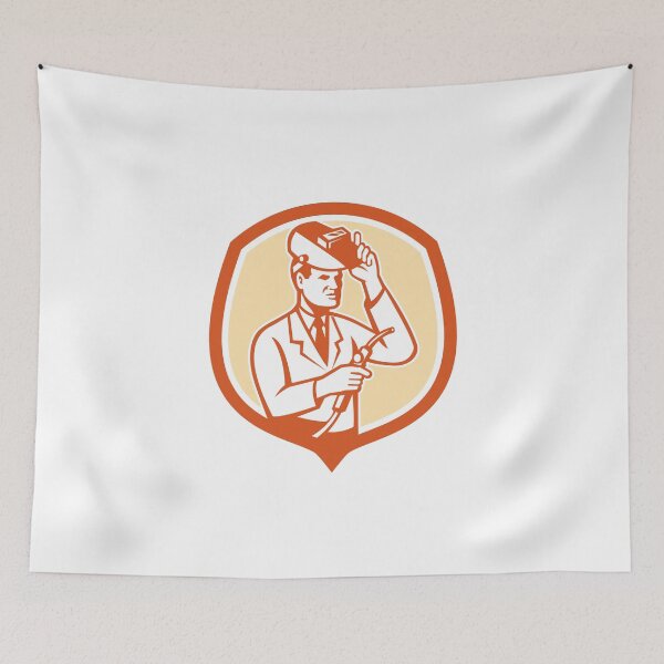 Item preview, Scientist Lab Researcher Welder Shield Retro designed and sold by patrimonio.