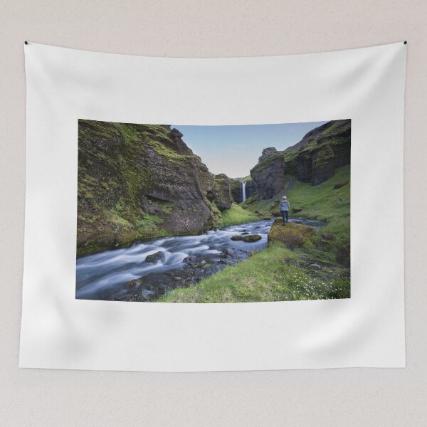 Item preview, me myself and the waterfall designed and sold by JorunnSjofn Gudlaugsdottir.
