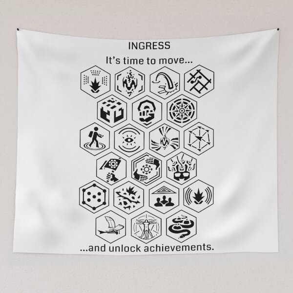 Item preview, Ingress Achievements Black designed and sold by Yari27.