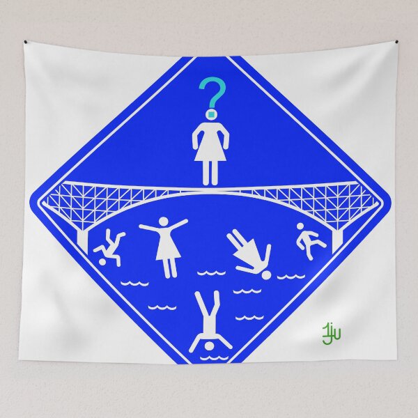 Item preview, Jump Off Bridge Girl Invert designed and sold by onejyoo.
