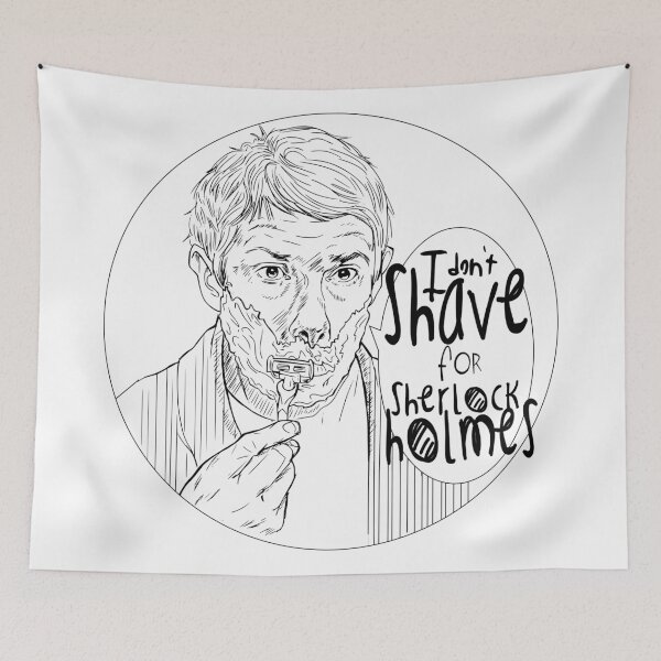 Item preview, Shave for Sherlock (Lineart) designed and sold by Indigo East.