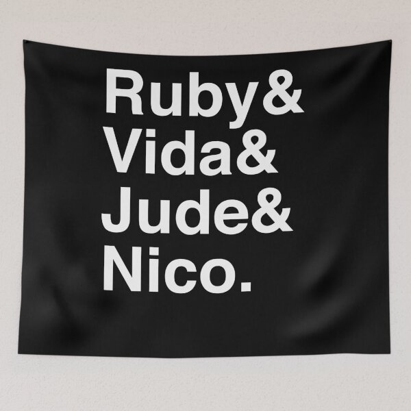 Item preview, Ruby & Vida & Jude & Nico. (inverse) designed and sold by Kitmagic.