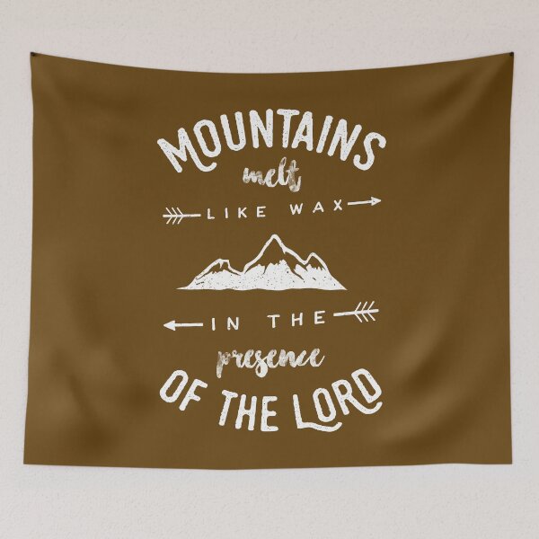 Item preview, Mountains Melt Like Wax Bible Verse Christian Tshirt designed and sold by elijohn23.