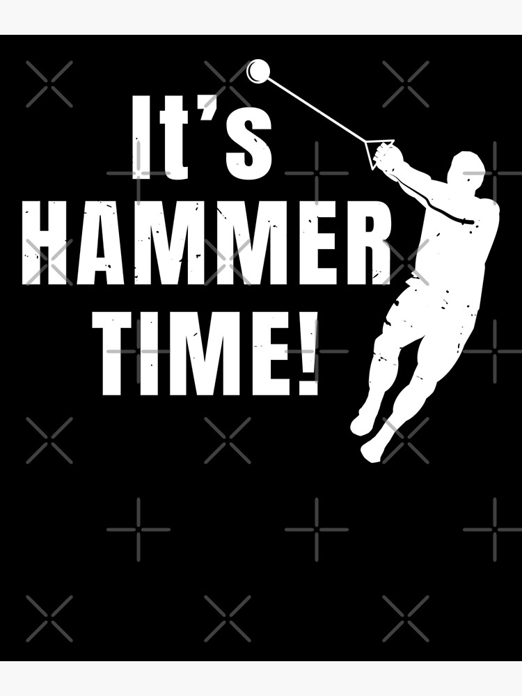 "Hammer Throw Hammer Time Athlete Gift" Poster for Sale by oberdoofus