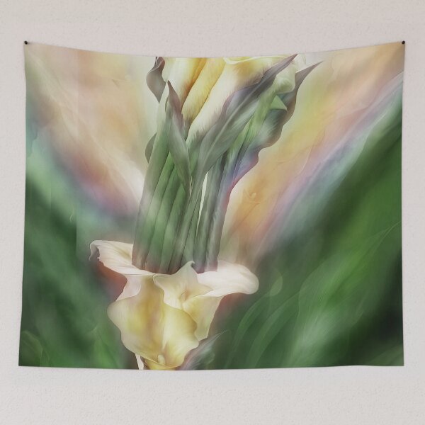 Item preview, Yellow Callas In Calla Vase Duvet Cover designed and sold by Carol  Cavalaris.