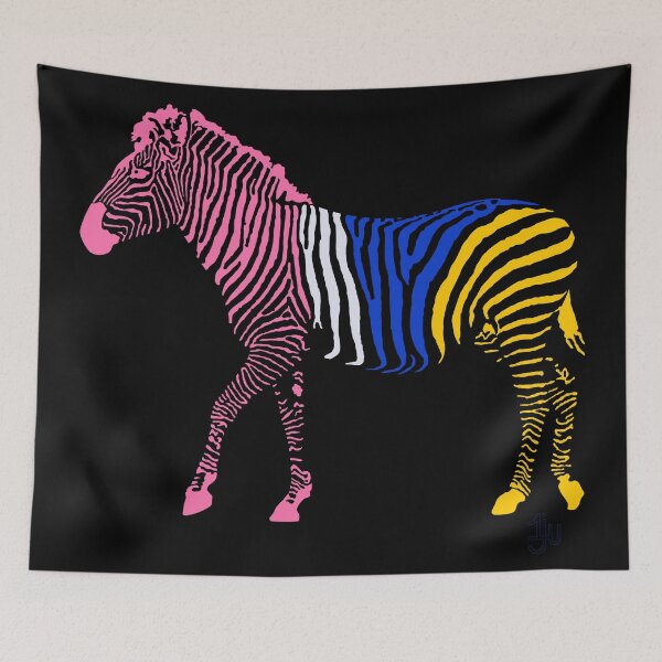 Artikelvorschau, Zebra 14B Black Background entworfen und verkauft von onejyoo.