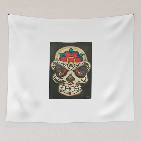 Item preview, Sugar Skull- Creamy Face designed and sold by ArniesArt.