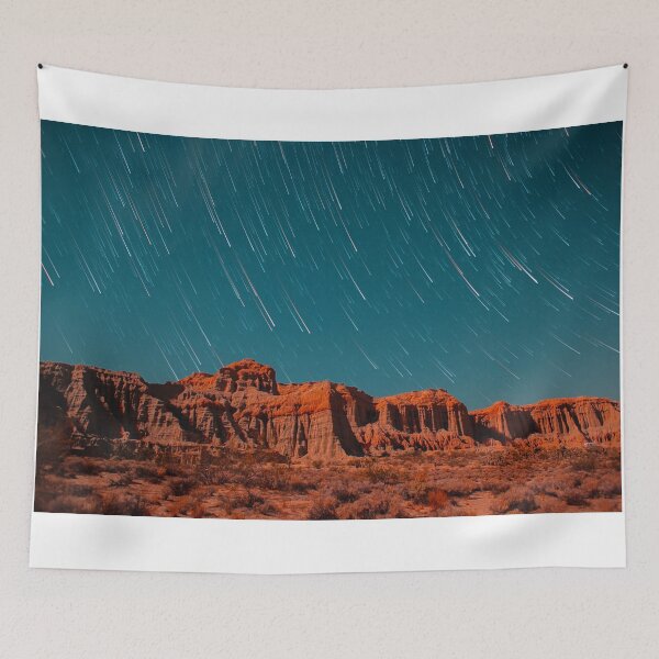 Item preview, Star Trails Comets Streak Over Red Rock Canyon designed and sold by Gavin Heffernan.