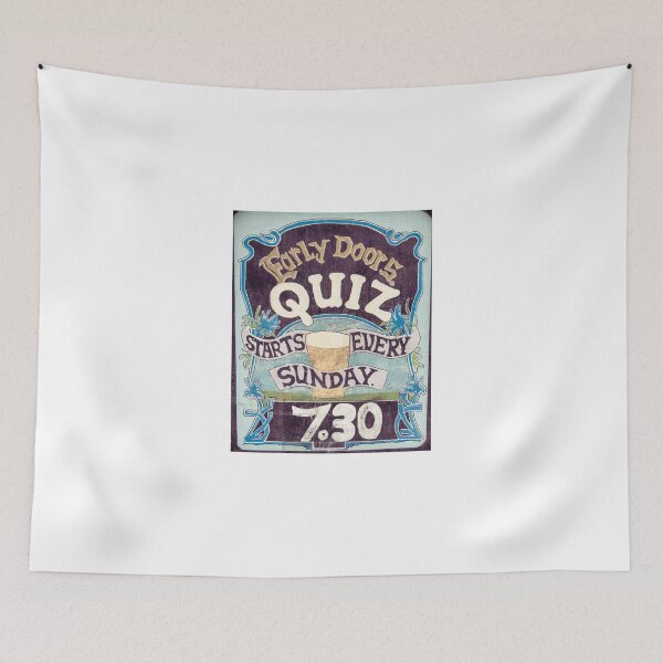 Item preview, Close up on colorful British pub quiz sign designed and sold by Stanciuc.