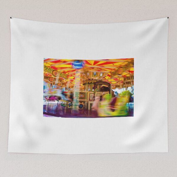 Item preview, View of Carousel with horses on a carnival Merry Go Round designed and sold by Stanciuc.
