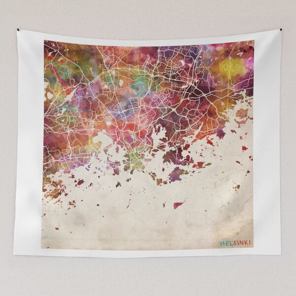 Item preview, Helsinki map designed and sold by MapMapMaps.