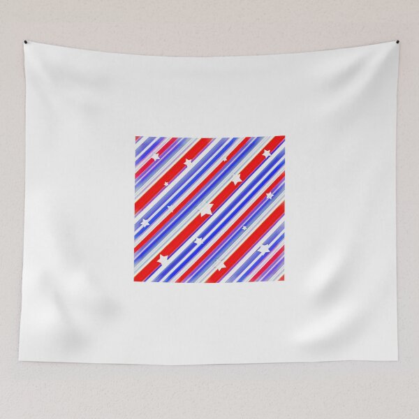 Item preview, Usa Stars Design Colorful Abstract Motif designed and sold by DFLC Prints.