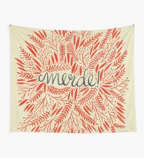 Pardon My French – Red & Cream Wandbehang