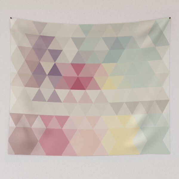Aperçu de l'œuvre Abstract geometric colorful background, pattern design créée et vendue par BlueLela.