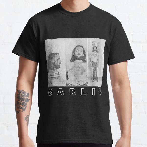 George Carlin arrest mugshot fan art Classic T-Shirt