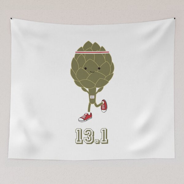 Item preview, Retro Running Artichoke 13.1 designed and sold by Hedgie Designs.