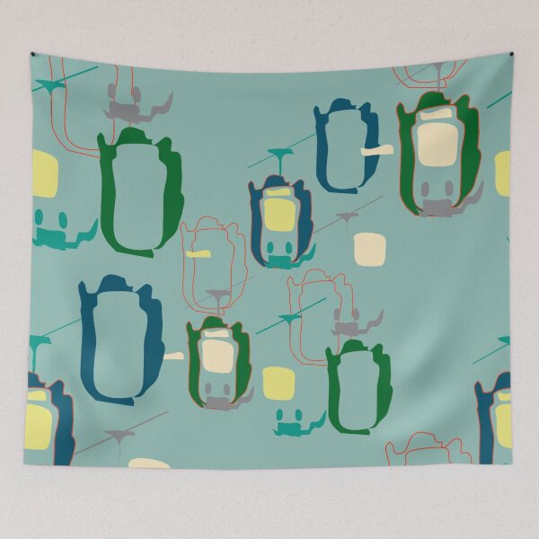 Item preview, green tram design designed and sold by cintclare.