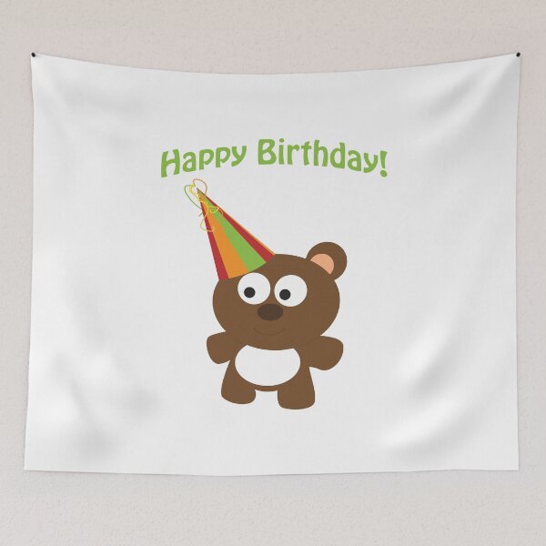 Item preview, Happy Birthday! Bear designed and sold by Hedgie Designs.