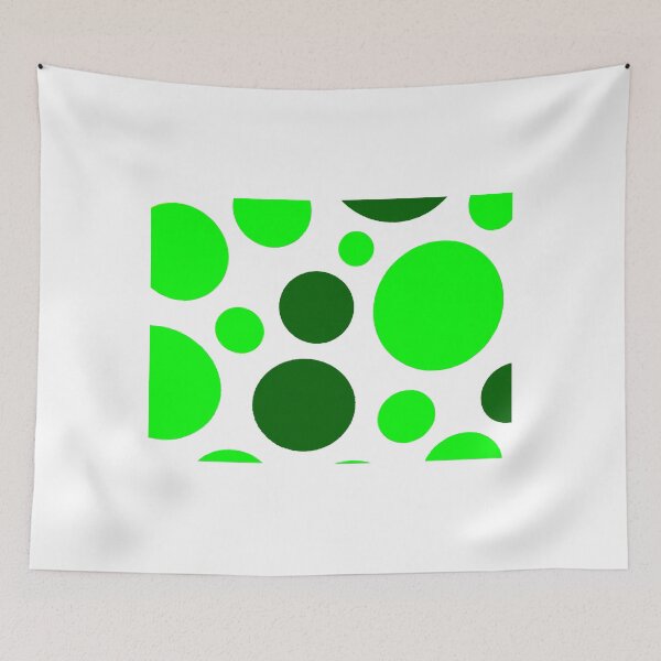 Item preview, Circles So Green and White Graphic designed and sold by Overthetopsm.