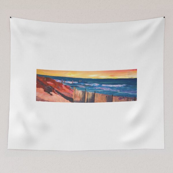 Item preview, Long Island Beach Scene - Hamptons South Fork Beach Walk with Fence designed and sold by artshop77.