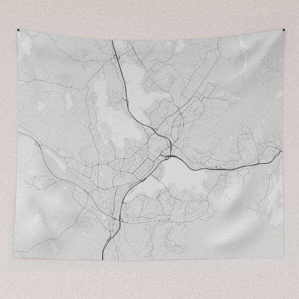 Item preview, Jyväskylä, Finland Map. (Black on white) designed and sold by Graphical-Maps.
