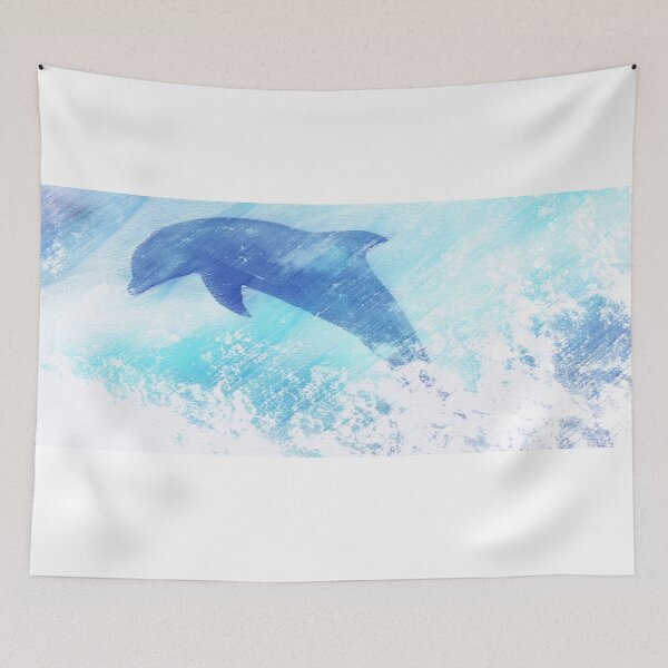 Item preview, Happy Dolphin Twin Duvet designed and sold by MythicFX.