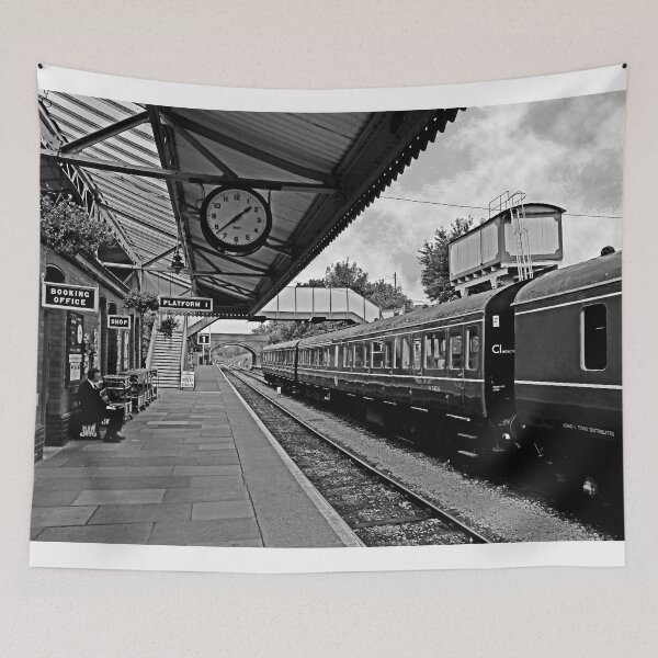 Item preview, Toddington Railway Station (B&W)  designed and sold by ScenicViewPics.