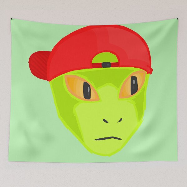 Item preview, Alien Wearing Cap Tshirt Design designed and sold by dustprince.