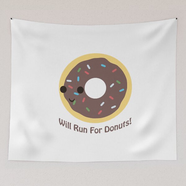 Item preview, Will Run For Donuts! Chocolate Glazed designed and sold by Hedgie Designs.