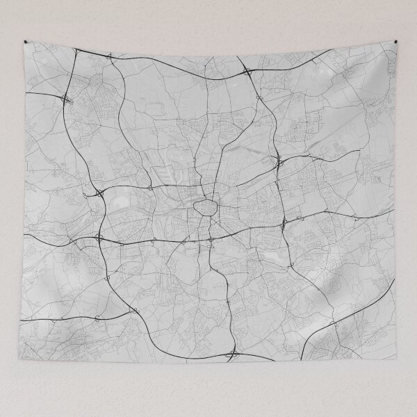 Item preview, Dortmund, Germany Map. (Black on white) designed and sold by Graphical-Maps.