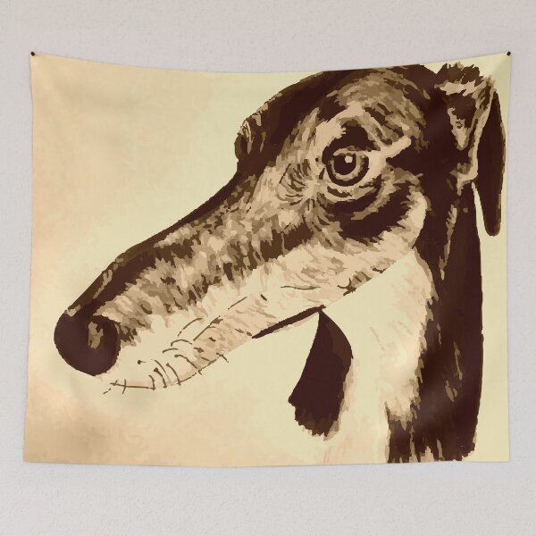 Item preview, Quirky saluki/ lurcher/ greyhound designed and sold by rayemond.