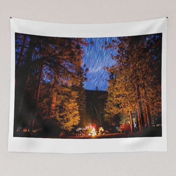 Item preview, Star Trails Over Camp Forest in King's Canyon designed and sold by Gavin Heffernan.