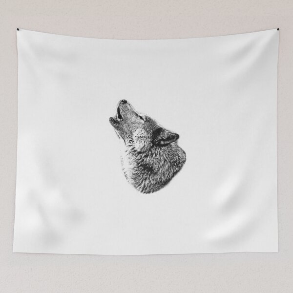 Item preview, Wolf Howling. Digital Wildlife Image. designed and sold by Digital Eclectica.
