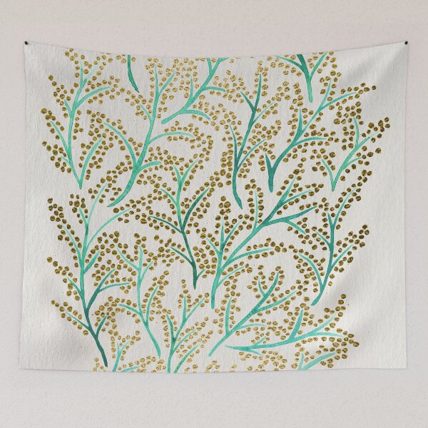 Item preview, Ramas verdes y doradas designed and sold by Cat Coquillette.