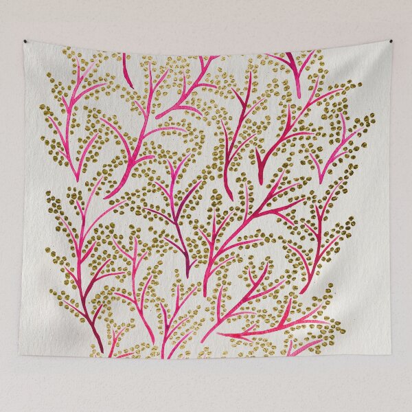 Item preview, Ramas rosadas y doradas designed and sold by Cat Coquillette.