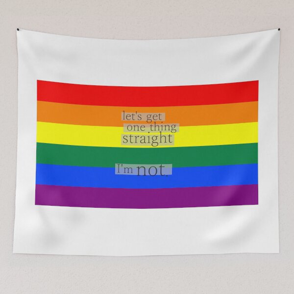 Item preview, Let's get one thing straight, I'm not - LGBT flag designed and sold by Margotte.