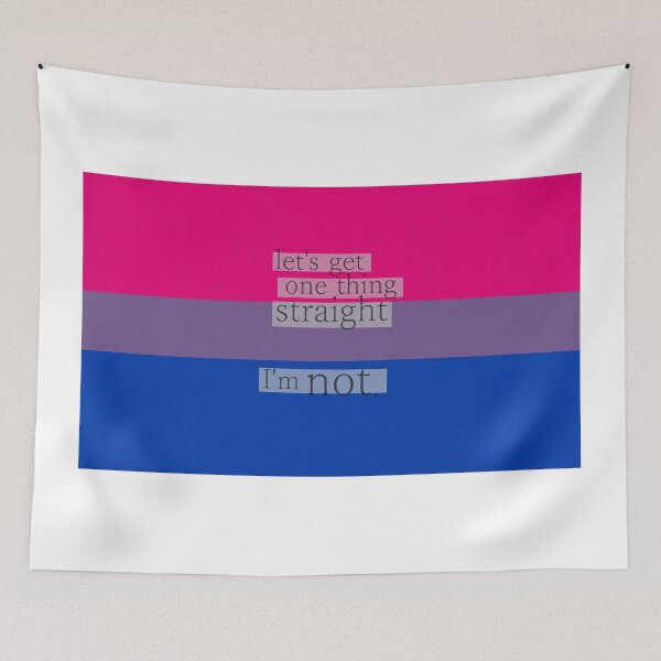 Item preview, Let's get one thing straight, I'm not - bisexual flag designed and sold by Margotte.