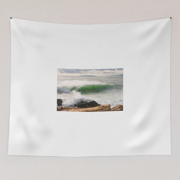 Item preview, Large Crashing Waves Acadia National Park designed and sold by KWJphotoart.
