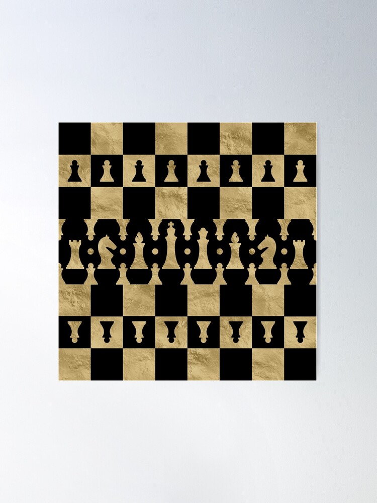 CHESS Isometric Design - NEW Art Chess Games POSTER