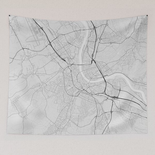 Item preview, Basel, Switzerland Map. (Black on white) designed and sold by Graphical-Maps.