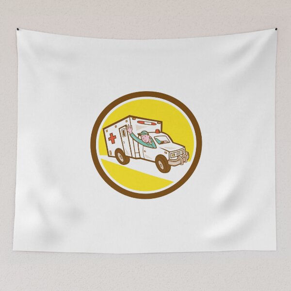 Item preview, Ambulance Emergency Vehicle Cartoon designed and sold by patrimonio.