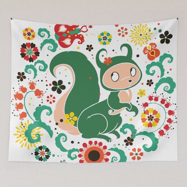 Item preview, Russian FOLK  Green Squirrel. designed and sold by Kimazo.